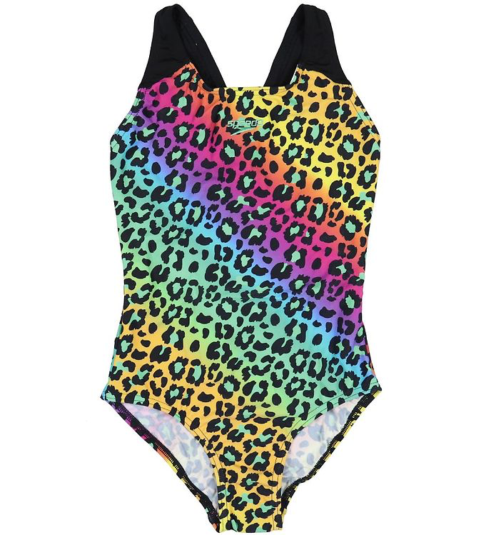 leopard rainbow badedragt speedo badedragt 2020 model badedragt til piger til svømning